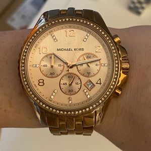 Rose gold Michael Kors watch